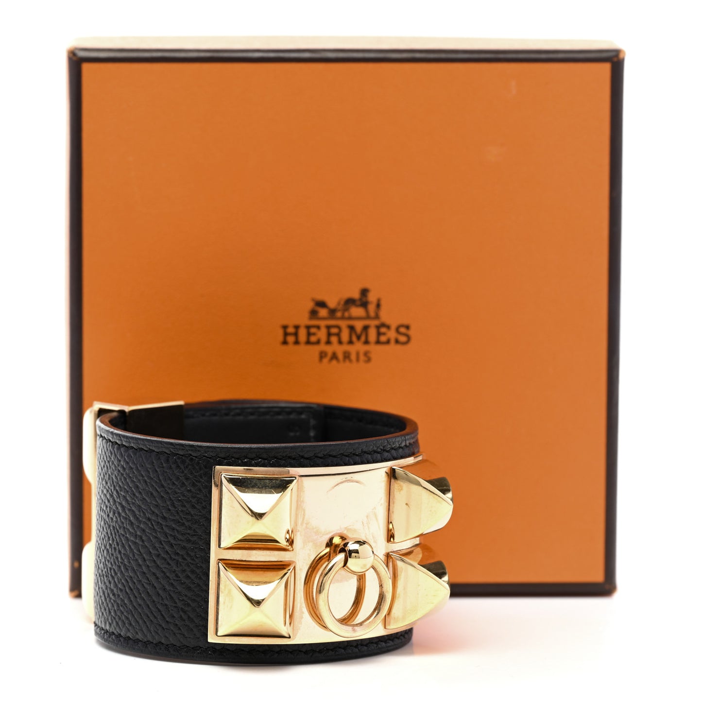 Epsom Collier de Chien CDC Bracelet S Black
