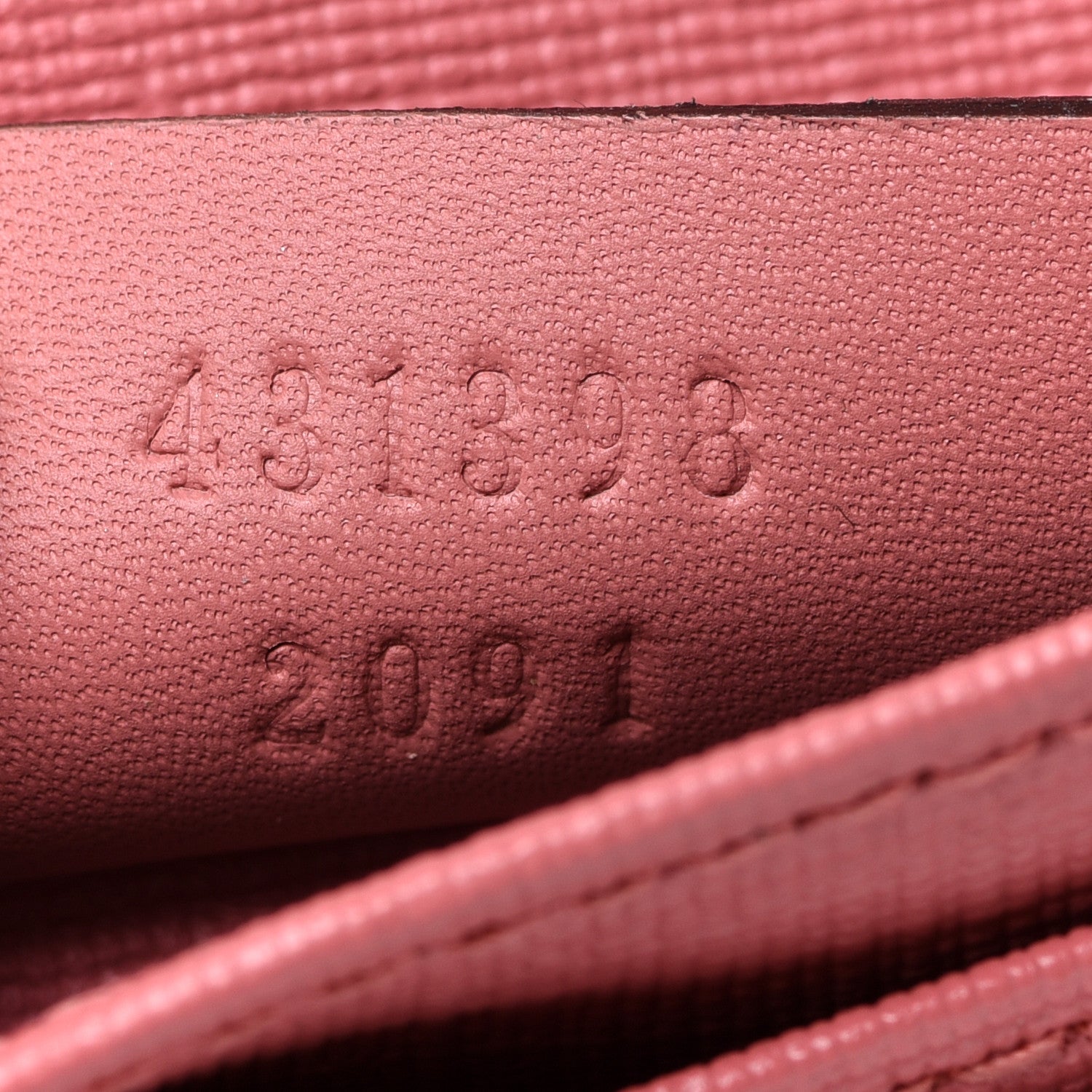 Gucci GG Supreme Monogram Face Embroidered Card Case Wallet Pink 7 of 9