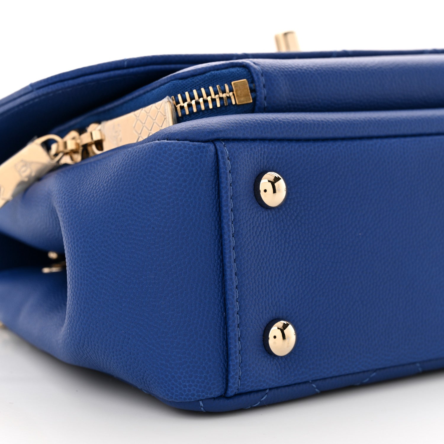 Chanel Caviar Quilted Small Business Affinity Flap Dark Blue 9 of 11