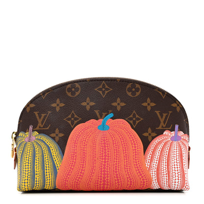 Louis Vuitton LV X YK Monogram Printed Kusama Pumpkin Cosmetic Pouch 1 of 8