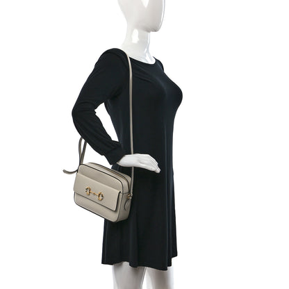 Gucci Azalea Calfskin Small Horsebit 1955 Shoulder Bag Mystic White 2 of 11