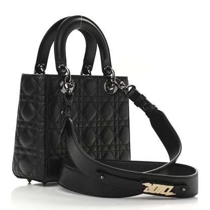 Christian Dior Lambskin Cannage Small My ABCDior Lady Dior Black 3 of 10