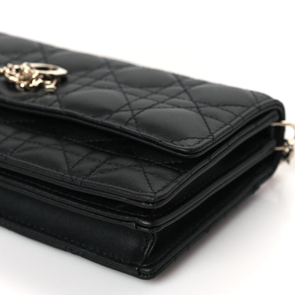 Christian Dior Lambskin Cannage Mini My Dior Bag Black 9 of 10