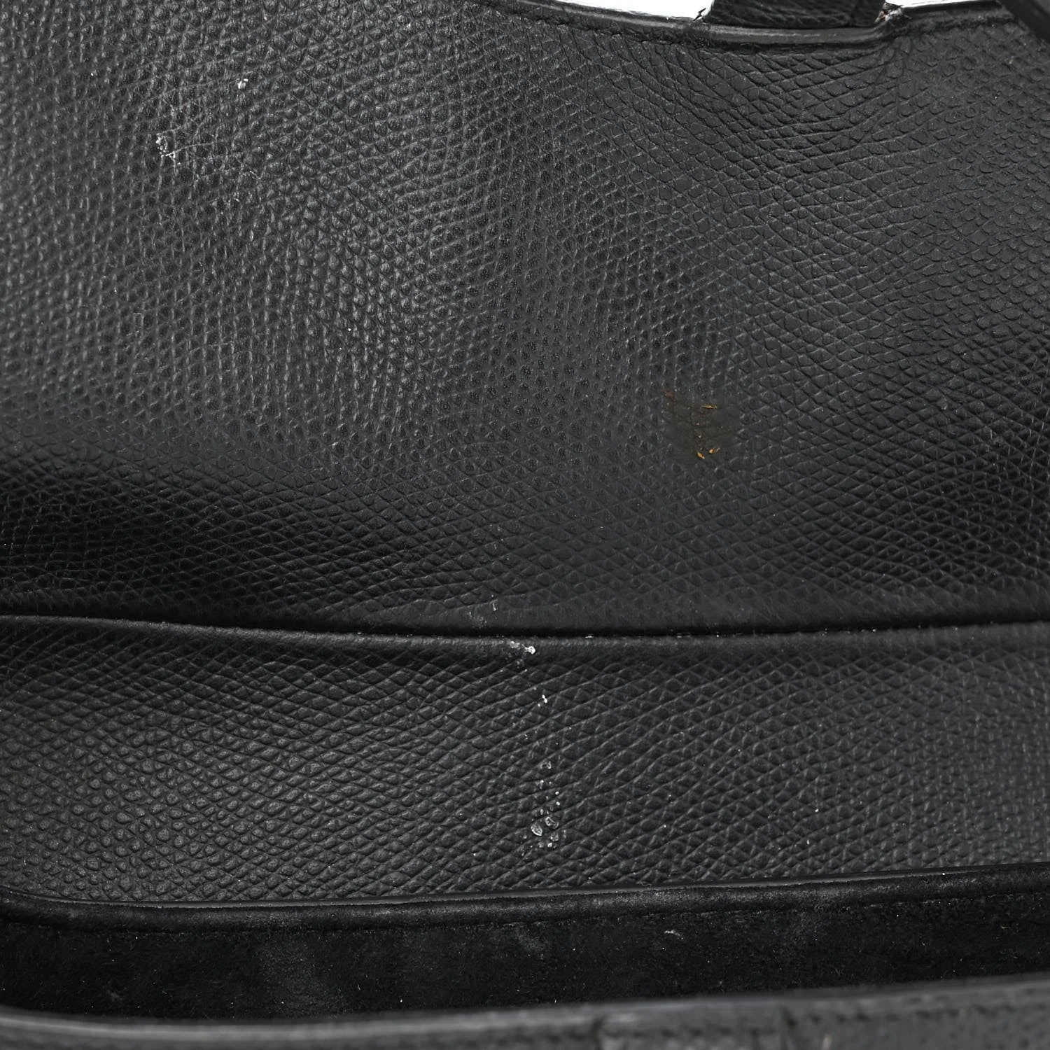 Christian Dior Grained Calfskin Saddle Bag Black 11 of 14