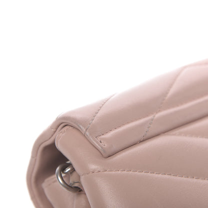 Saint Laurent Calfskin Y Quilted Monogram Toy Loulou Crossbody Bag Tender Pink 12 of 16