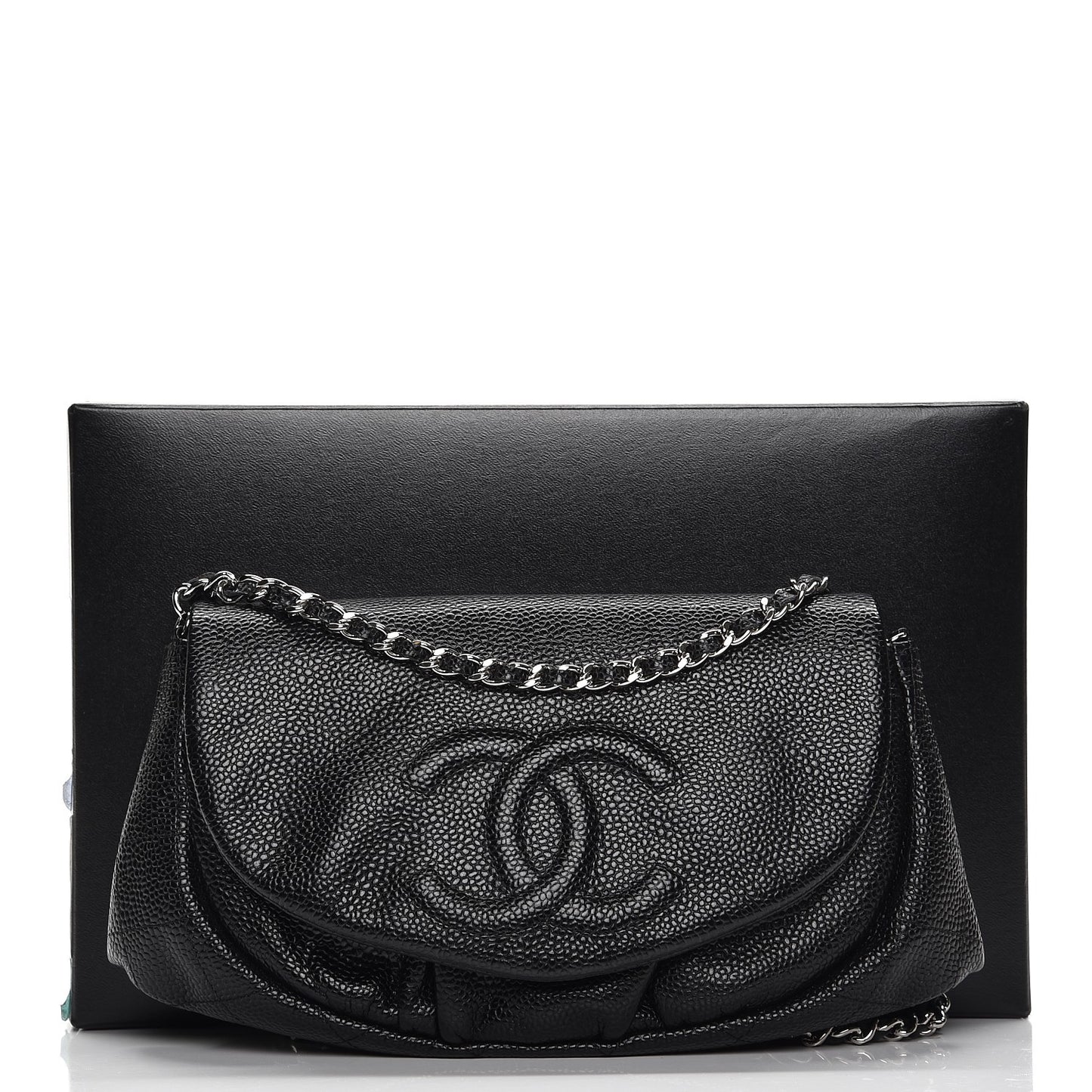 Caviar Half Moon Wallet On Chain WOC Black
