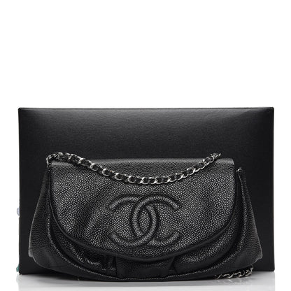 Chanel Caviar Half Moon Wallet On Chain WOC Black 8 of 8