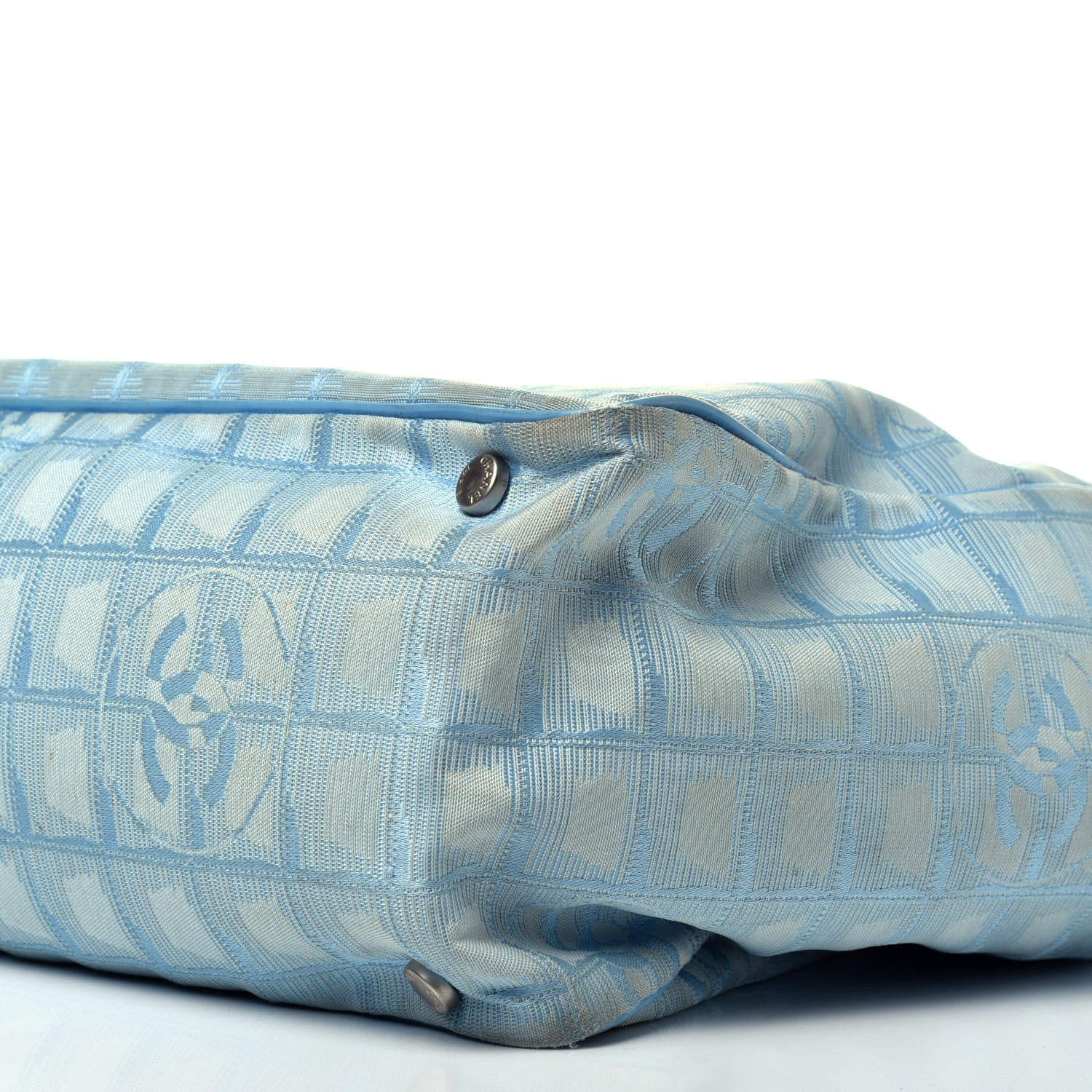 Chanel Nylon Travel Tote Blue 9 of 12