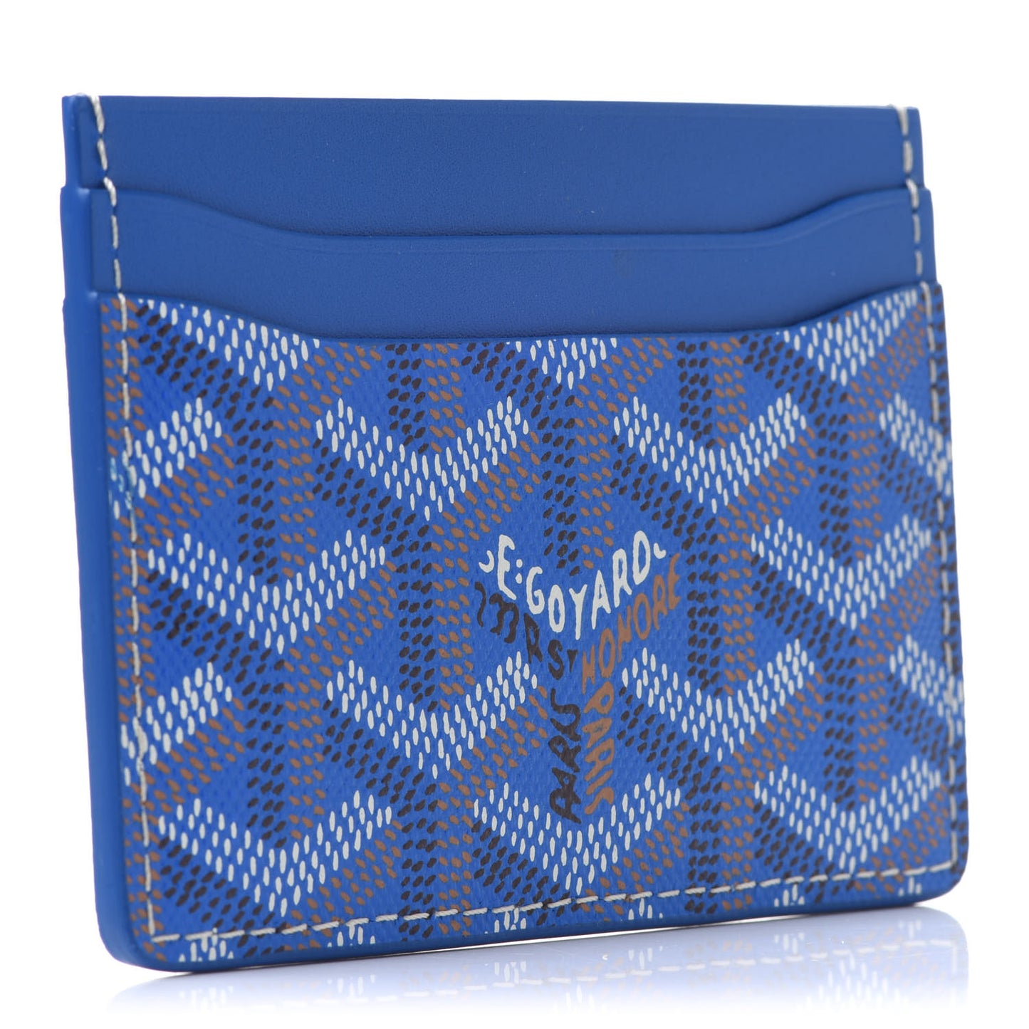 Goyardine Saint Sulpice Card Holder Sky Blue