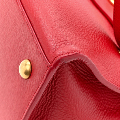 Saint Laurent Calfskin Canvas Small Muse Two Red 14 of 18