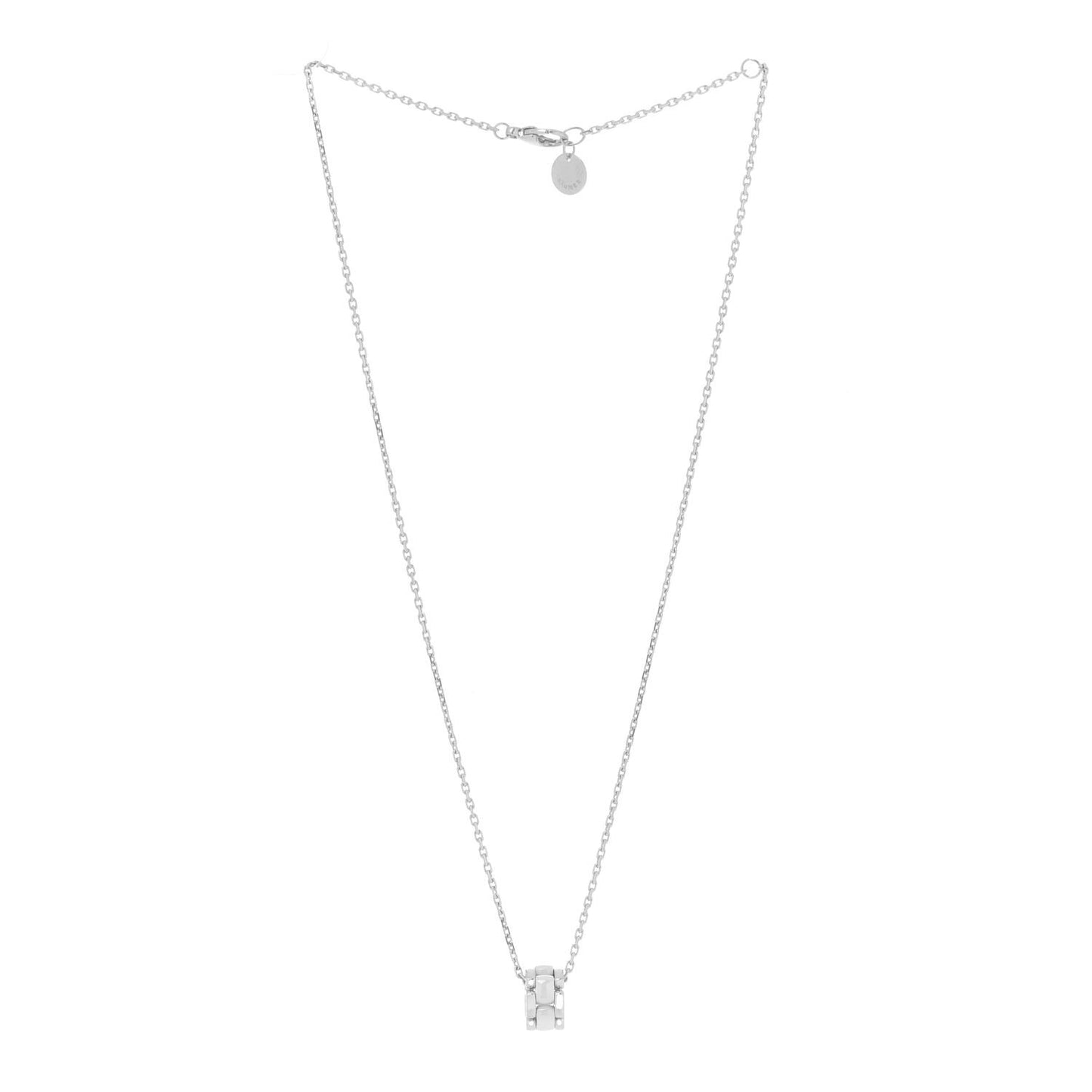 18K White Gold Ceramic Ultra Pendant Necklace White