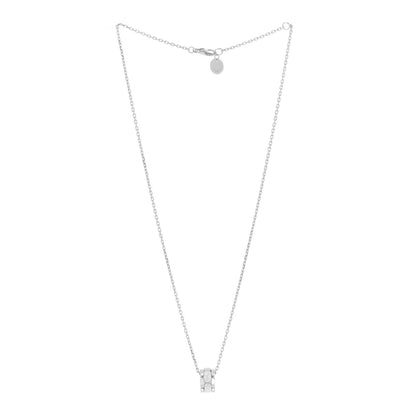 Chanel 18K White Gold Ceramic Ultra Pendant Necklace White 3 of 8