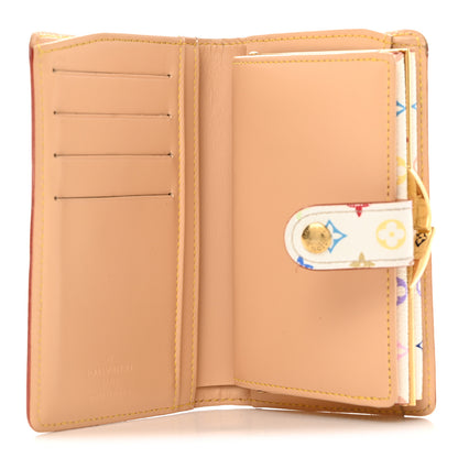 Louis Vuitton Monogram Multicolor French Purse Wallet White 5 of 12