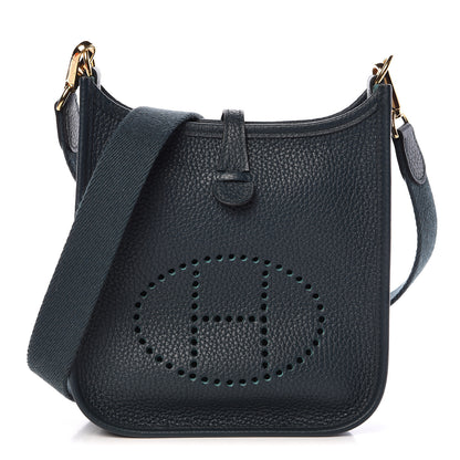 Hermes Taurillon Clemence Evelyne TPM Vert Cypress 1 of 13