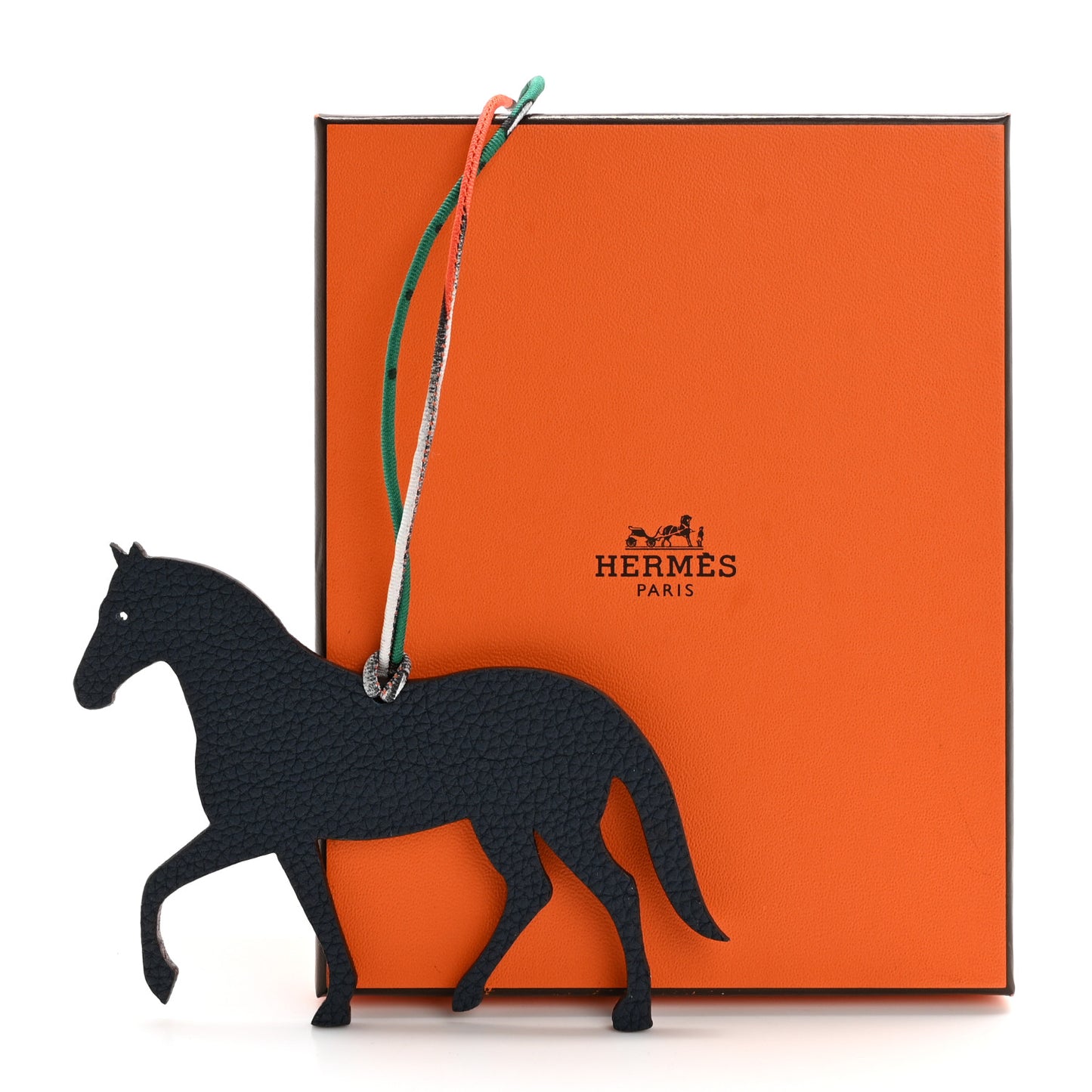 Epsom Togo Petit H Bag Charm Horse GM