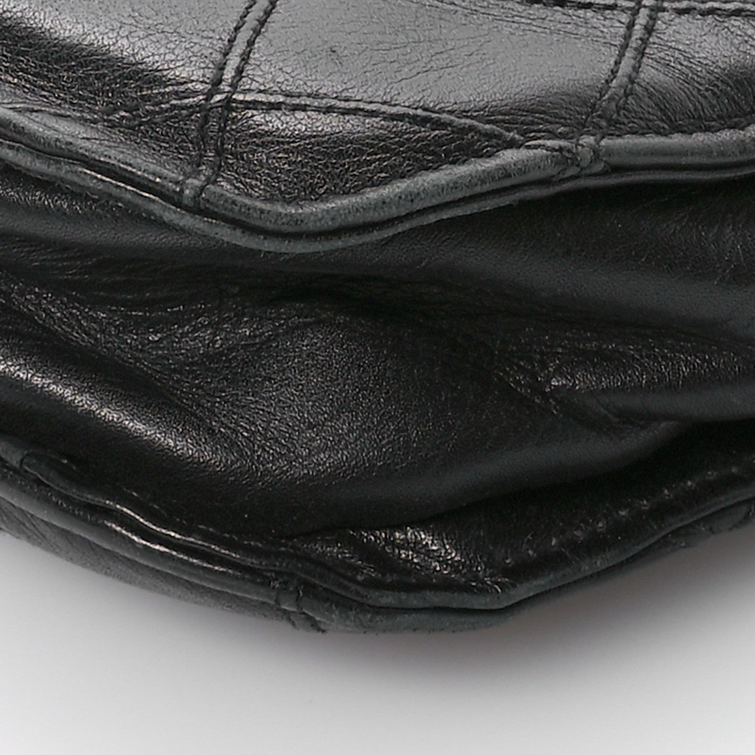 Chanel Lambskin Stitched Briefcase Bag Black 11 of 14