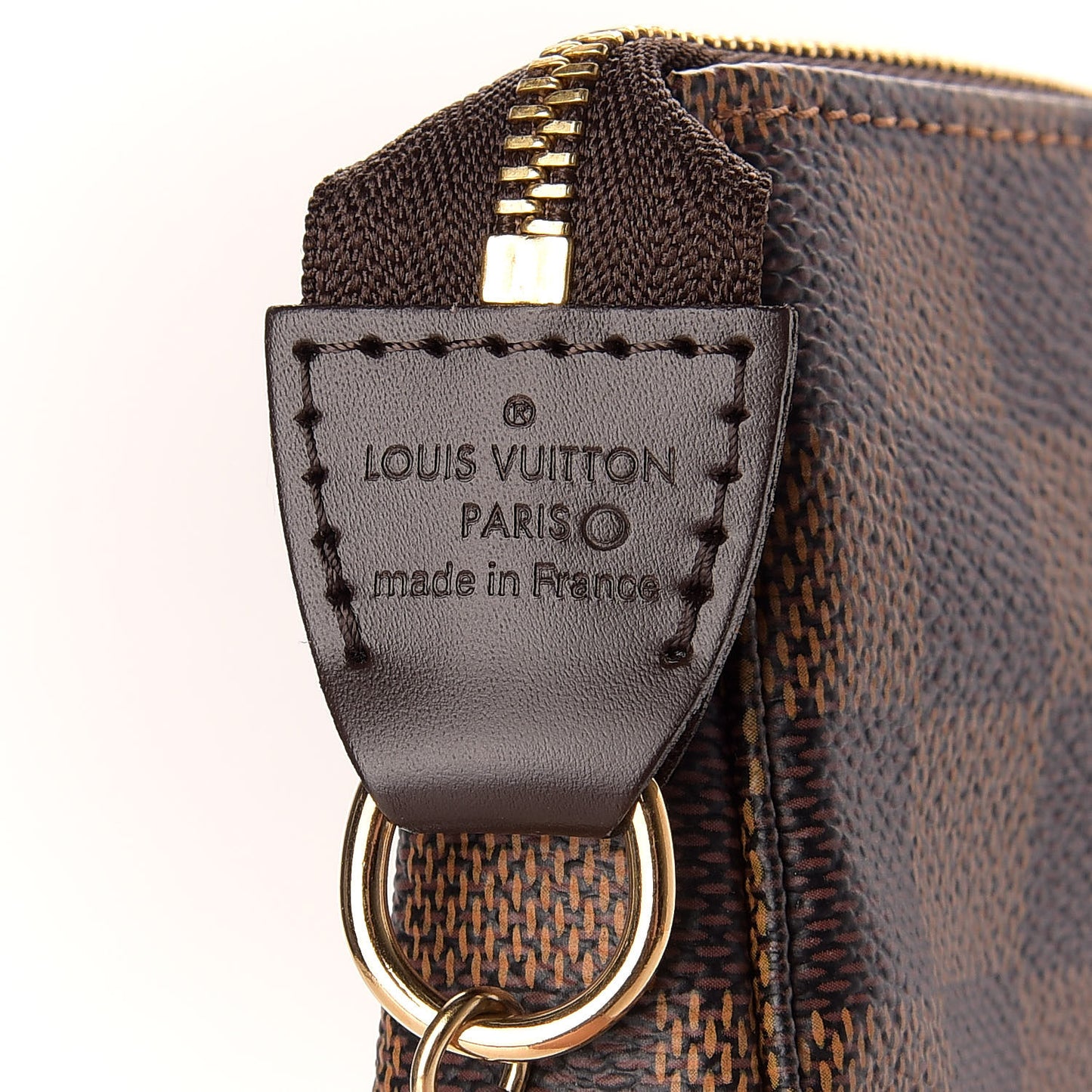 Damier Ebene Complice Trunks and Bags Mini Pochette Accessories Red