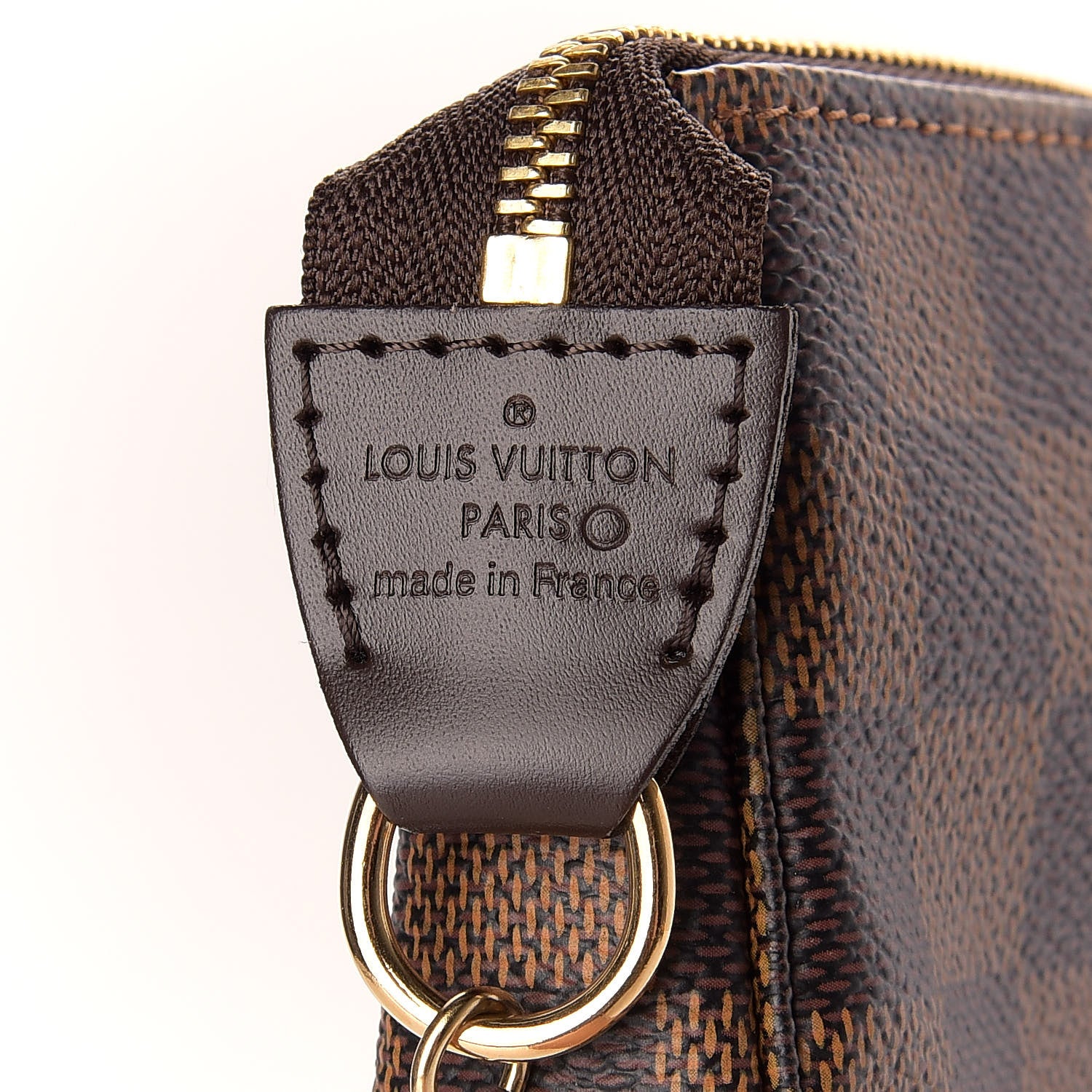 Louis Vuitton Damier Ebene Complice Trunks and Bags Mini Pochette Accessories Red 7 of 7
