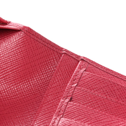 Prada Saffiano Metal Zip Around Wallet Peonia 7 of 8