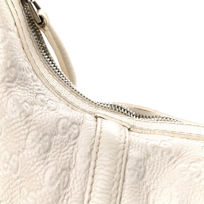 Gucci Guccissima Medium Techno Horsebit Hobo White 20 of 20