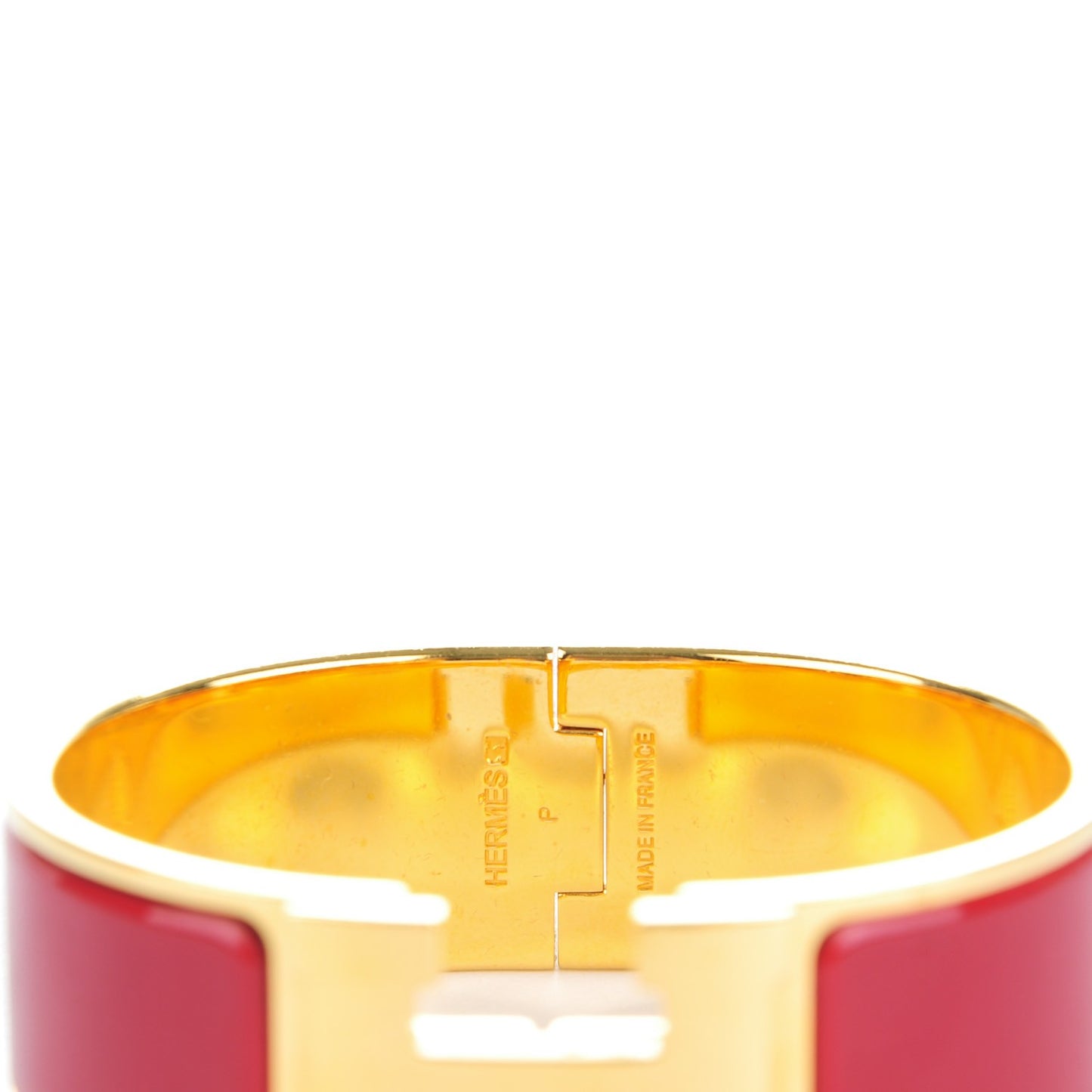 Enamel Wide Clic Clac H Bracelet PM Rouge H