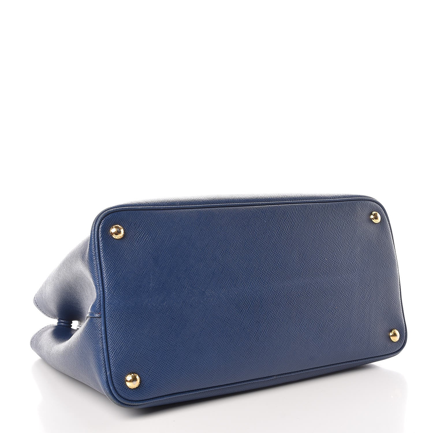 Prada Saffiano Cuir Large Double Bag Bleuette 4 of 13