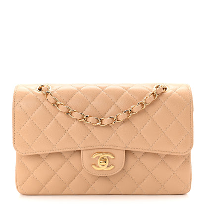 Chanel Caviar Quilted Small Double Flap Beige 1 of 10