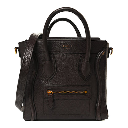 Celine Goatskin Nano Luggage Dark Taupe 1 of 14