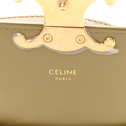 Celine Shiny Calfskin Mini Triomphe Olive 6 of 9