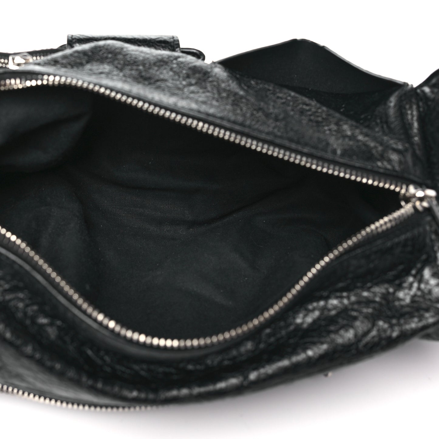 Agneau Arena Superbusy XS Sling Zip Shoulder Bag Black