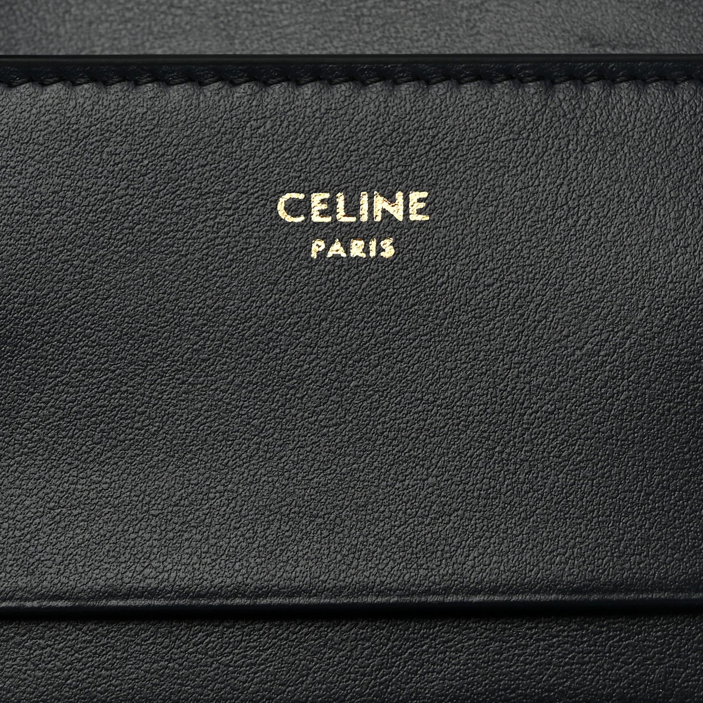 Calfskin Compact Triomphe Wallet With Coin Purse Dark Blue