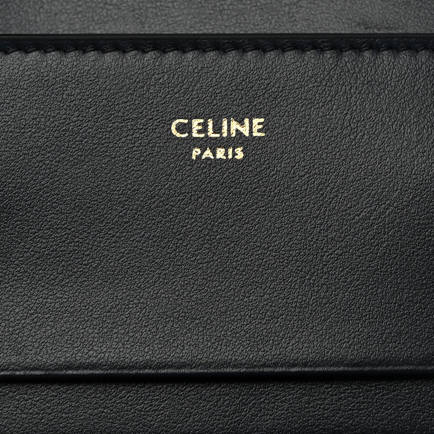 Celine Calfskin Compact Triomphe Wallet With Coin Purse Dark Blue 7 of 10