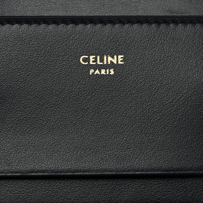 Celine Calfskin Compact Triomphe Wallet With Coin Purse Dark Blue 7 of 10