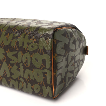 Louis Vuitton Monogram Graffiti Speedy 30 Kaki 9 of 9