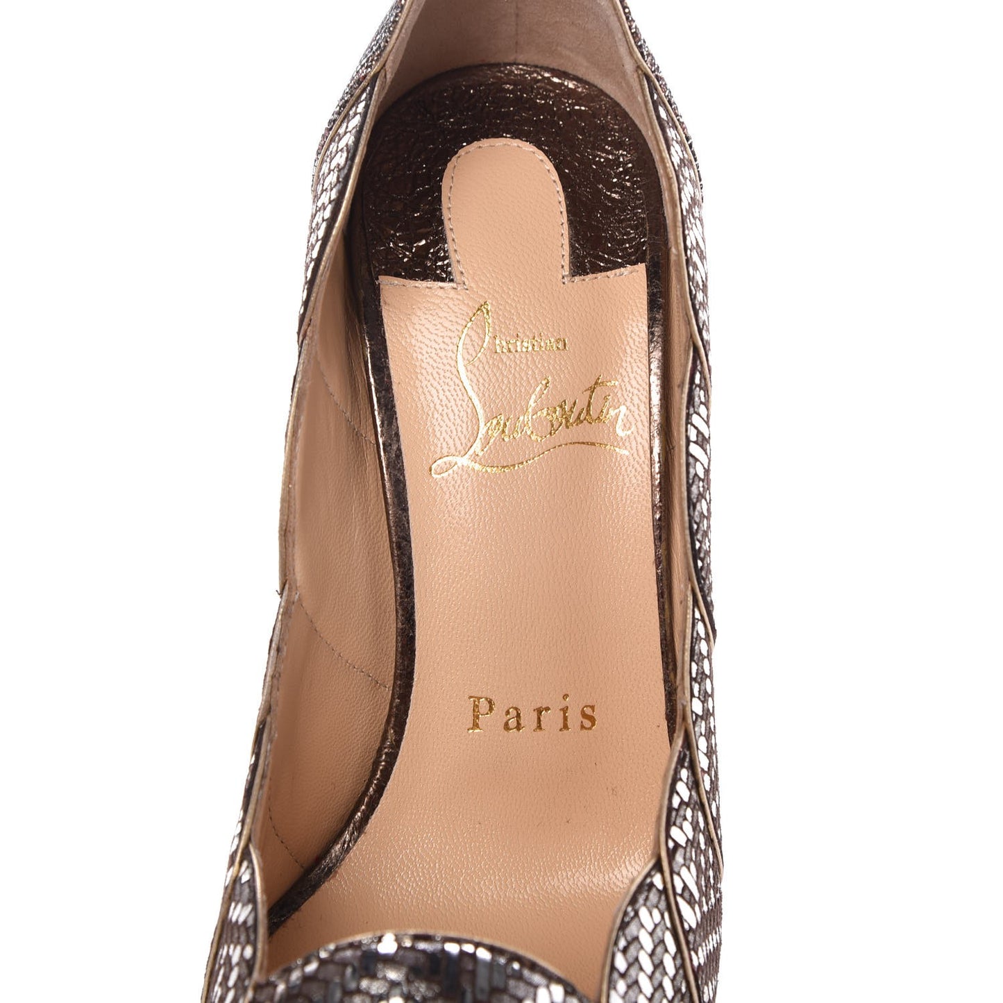Glitter Specchio Torsatou 150 Pumps 35.5 Antic Silver