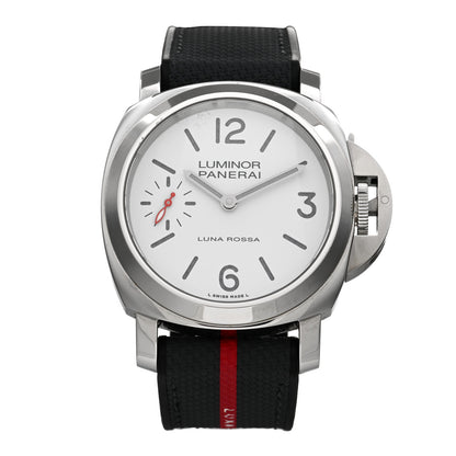 Panerai Stainless Steel Fabric 44mm Luminor Due Luna Rossa Manual Winding Watch White PAM01342 1 of 4