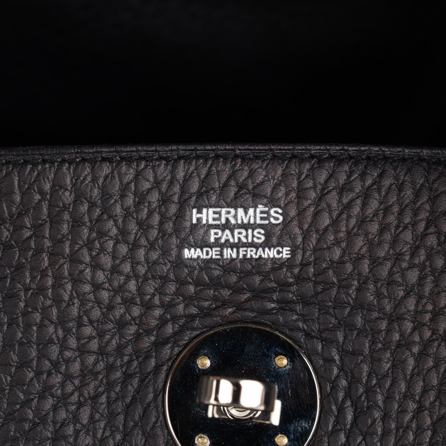 Hermes Taurillon Clemence Lindy 30 Black 14 of 16