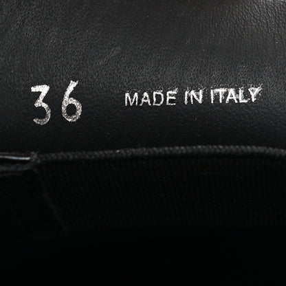 Prada Spazzolato Metal Triangle Logo 50mm Loafers 36 Black 6 of 8