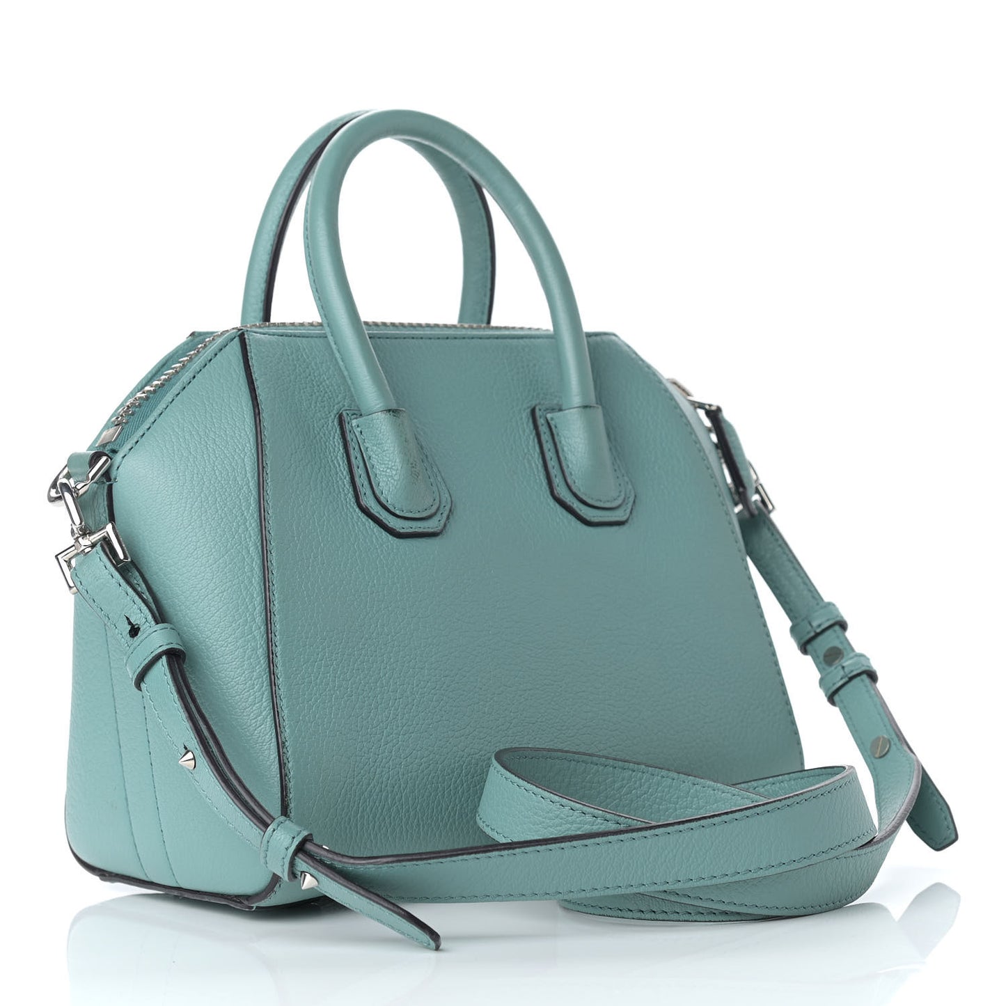 Sugar Goatskin Mini Antigona Aqua