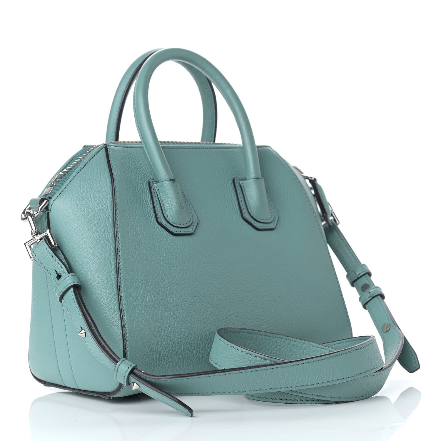 Givenchy Sugar Goatskin Mini Antigona Aqua 3 of 14