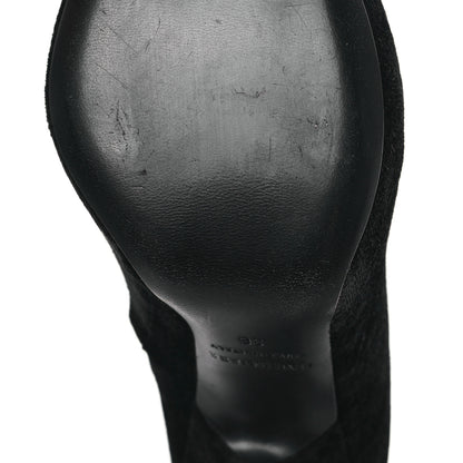 Balenciaga Velvet Spandex Extreme Pointed Toe Knife Ankle Boots 38 Black 7 of 8