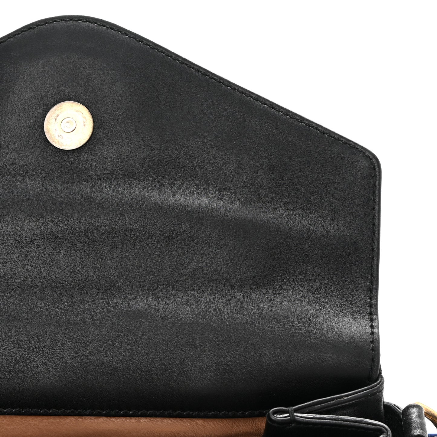 Nappa Pearl Studded Mini Queen Margaret Broadway Shoulder Bag Black