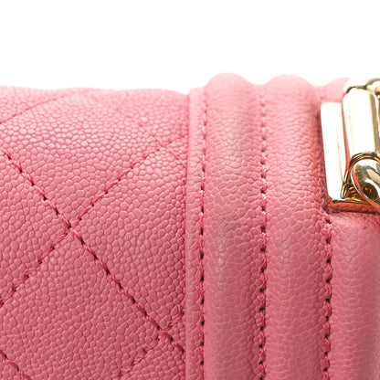 Chanel Caviar Quilted Small Boy Flap Pink 11 of 16