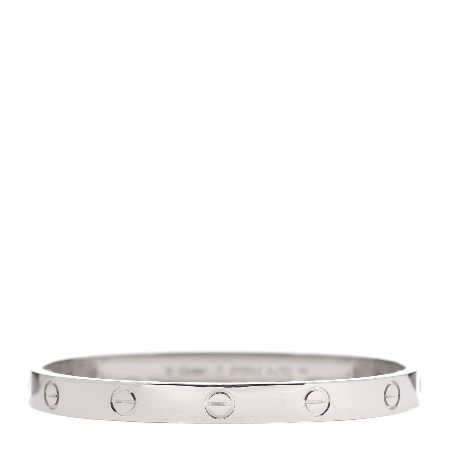 Cartier 18K White Gold LOVE Bracelet 17 3 of 4