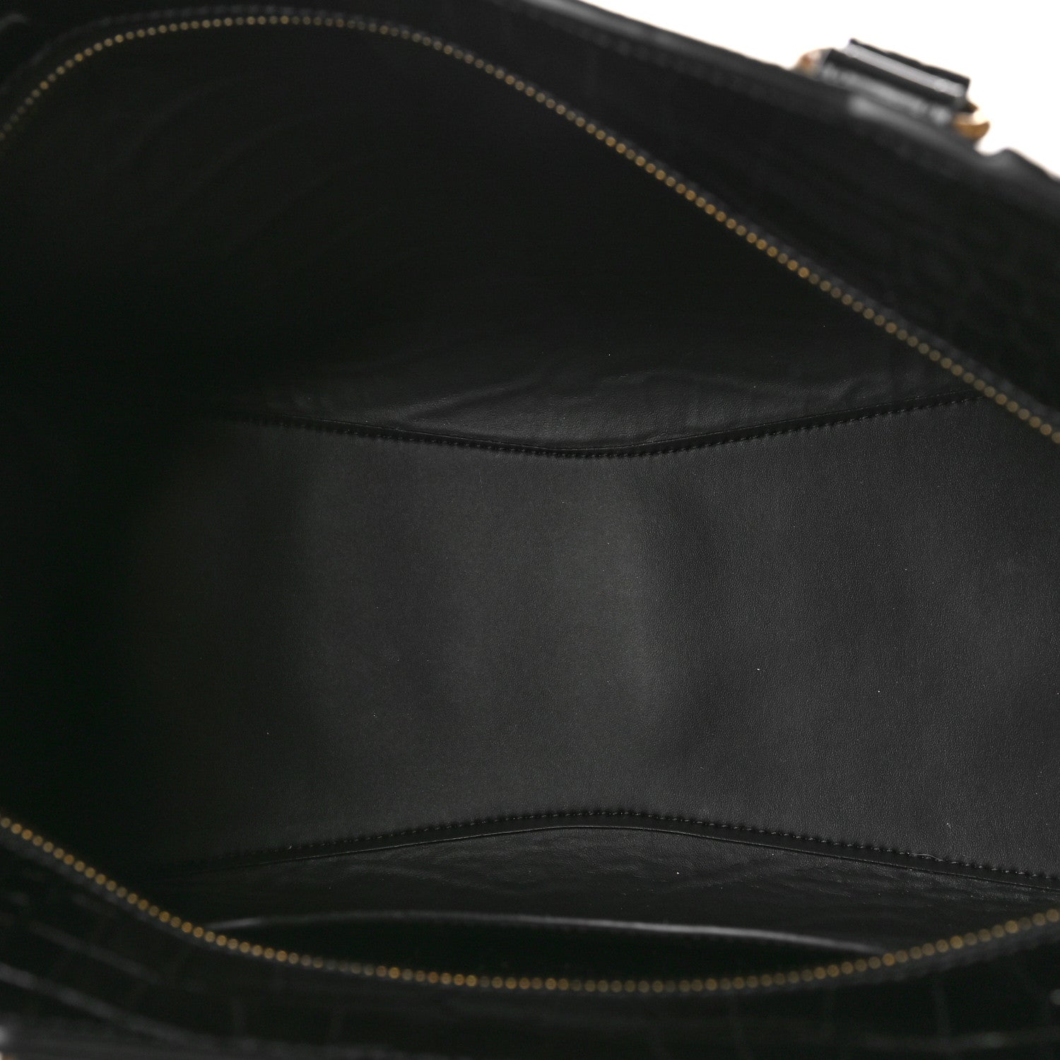 Balenciaga Shiny Supple Calfskin Crocodile Embossed Brass Hardware Neo Classic City Black 5 of 8