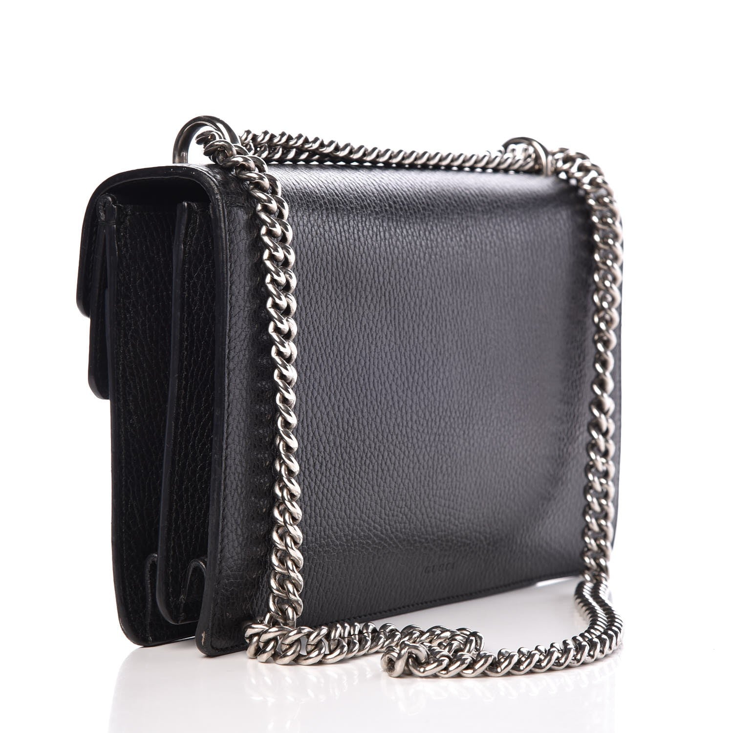 Gucci Pebbled Calfskin Small Dionysus Shoulder Bag Black 3 of 7