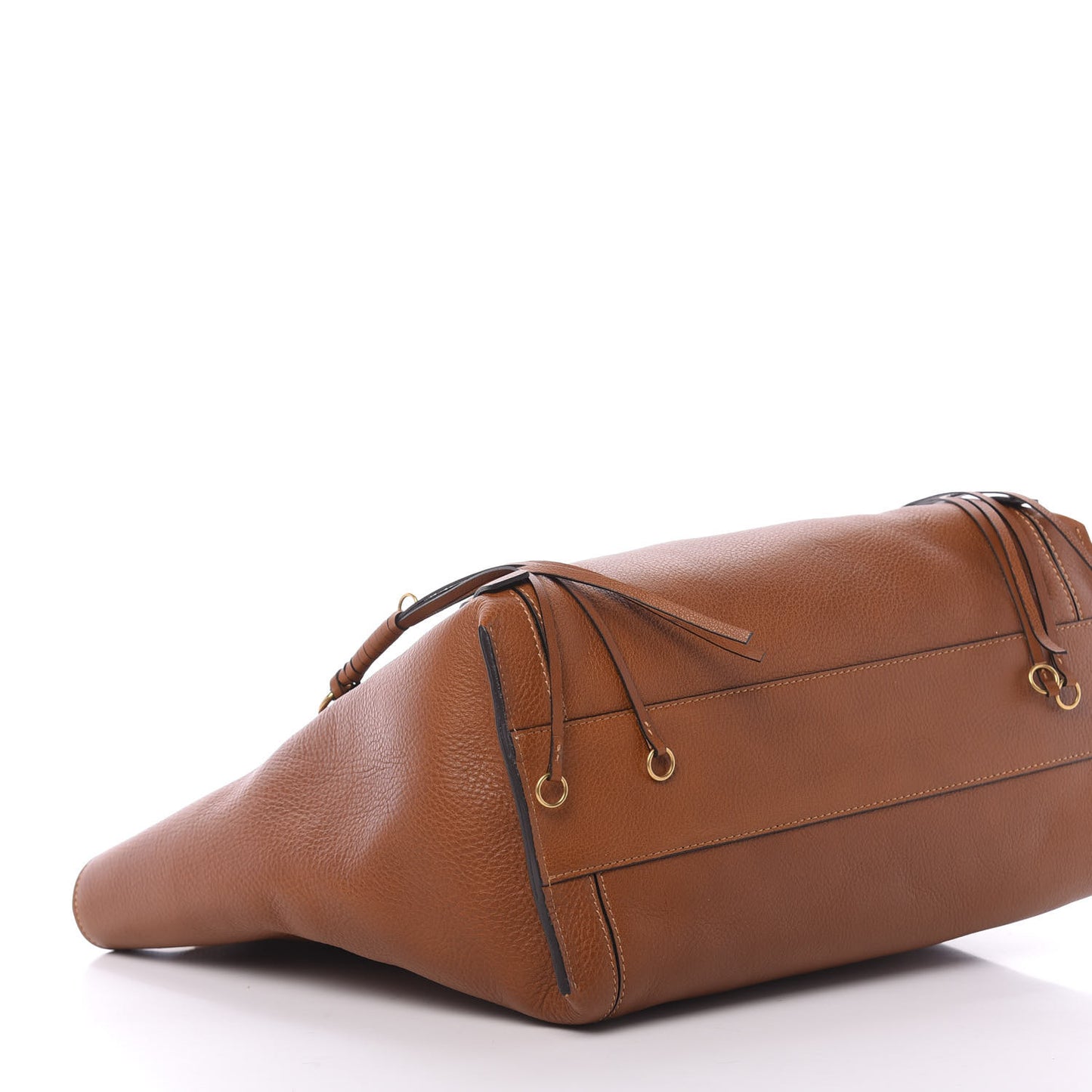 Smooth Calfskin Medium Milo Shopping Tote Caramel