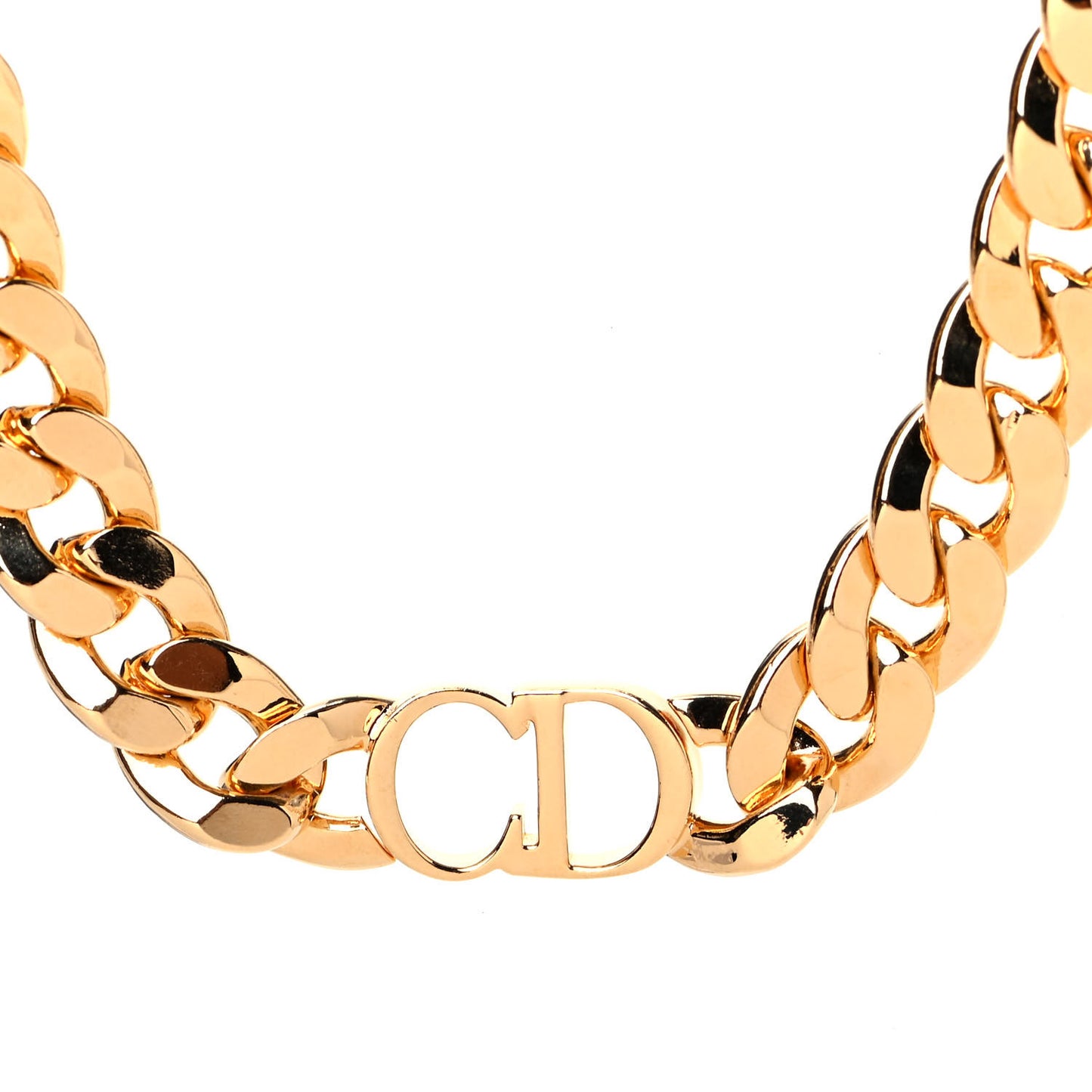 Metal Danseuse Etoile Chain Choker Necklace Gold