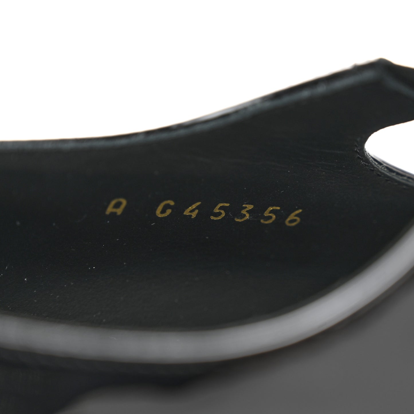 Patent Calfskin Grosgrain CC Mary Jane Pumps 37.5 Black