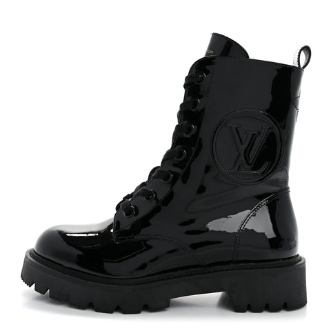 Patent Territory Flat Ranger Boots 38 Black
